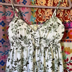 Comfy DEREK HEART Polyester Blend White Floral Romper Size Juniors Small